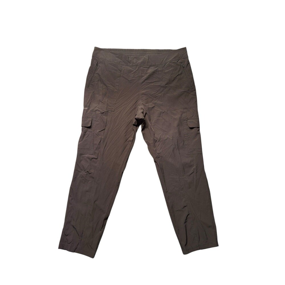 G.H. Bass Mens XXL Cargo Pants Black Stretch Elastic Waist Outdoor Utility EUC